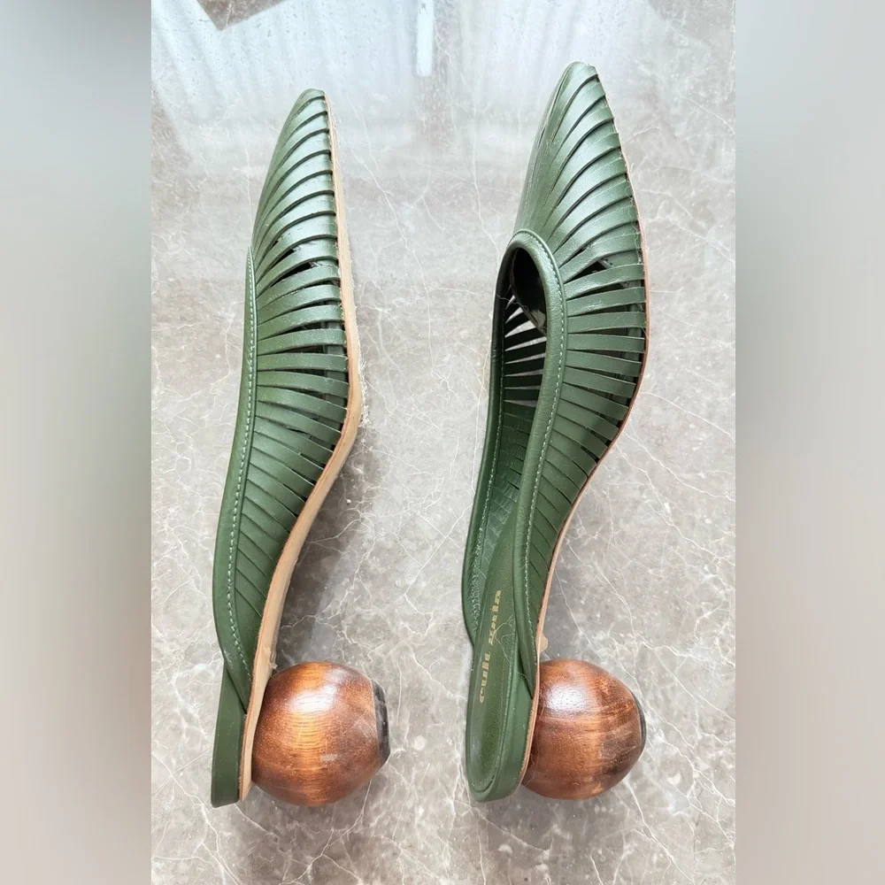 Cult Gaia Alia Mules Green - Picture 5 of 5